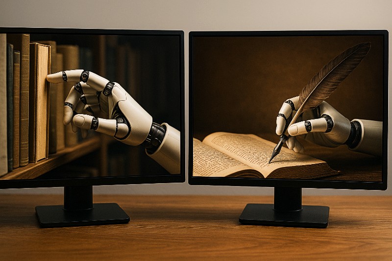 robot copyright concept