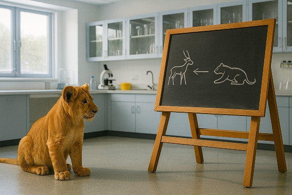 Where should a cub be trained?